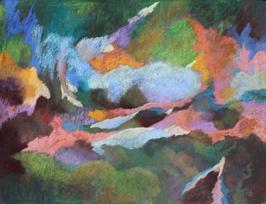 Print of Abstract Expressionism Landscape Drawings by Eva Csontos
