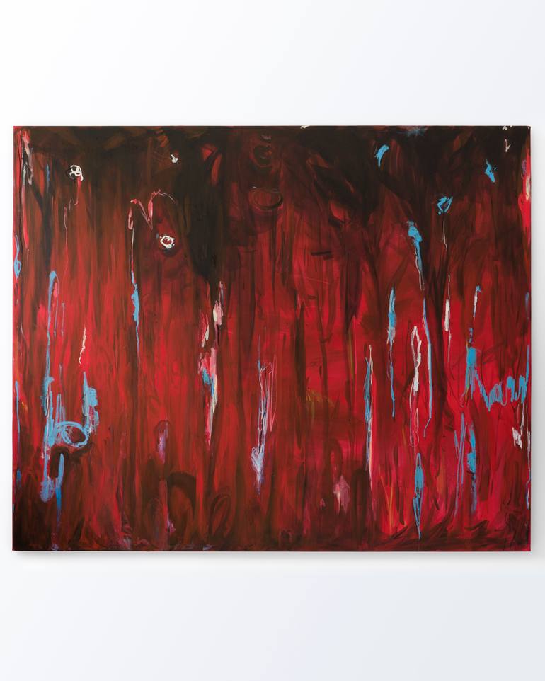 Original Abstract Expressionism Abstract Painting by Krisztián Tejfel