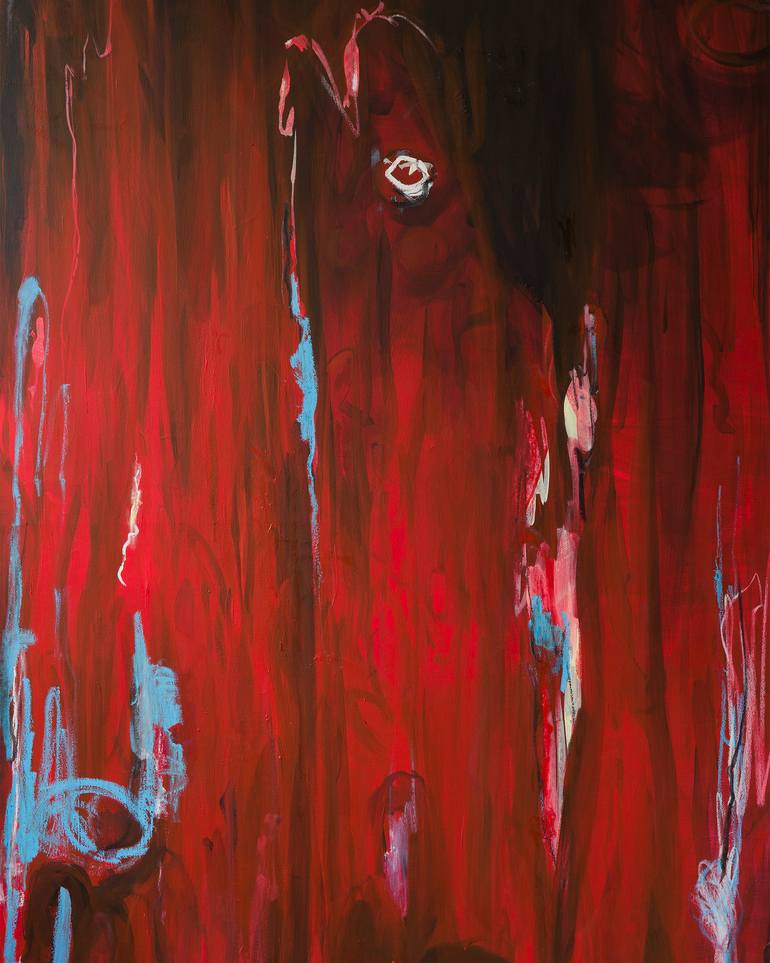 Original Abstract Expressionism Abstract Painting by Krisztián Tejfel