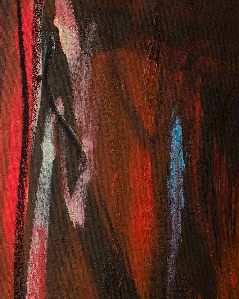 Original Abstract Expressionism Abstract Painting by Krisztián Tejfel