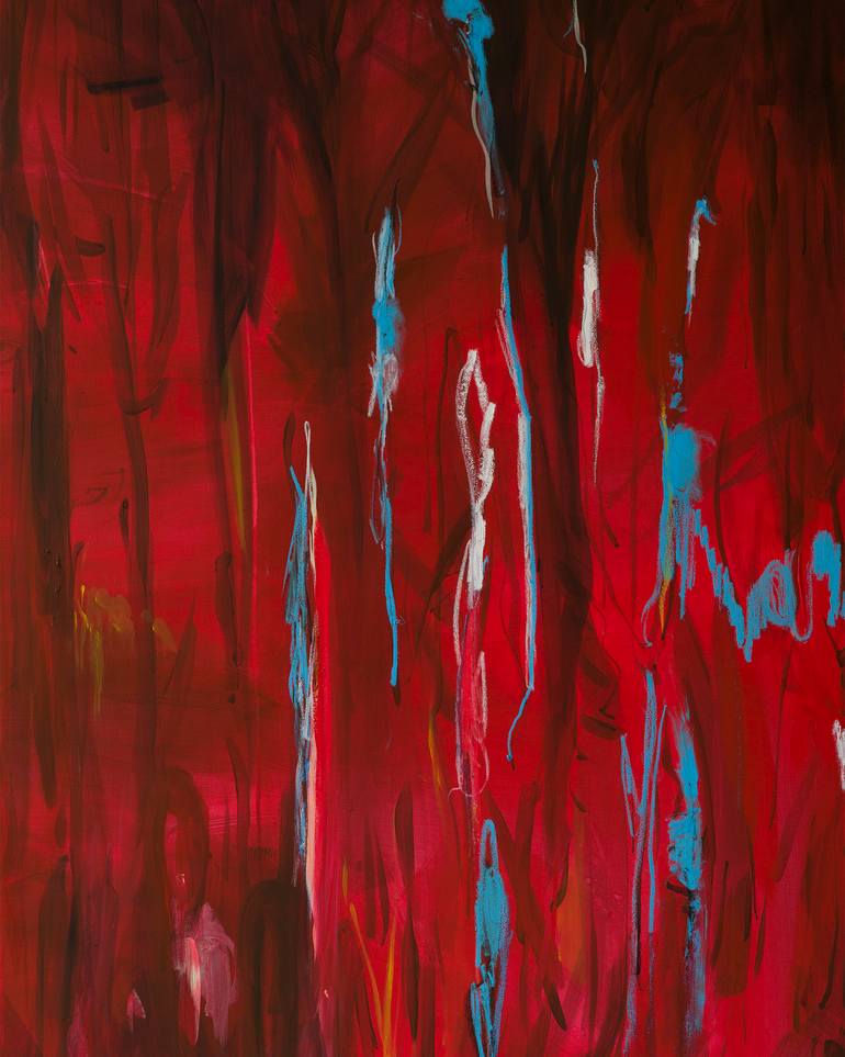 Original Abstract Expressionism Abstract Painting by Krisztián Tejfel