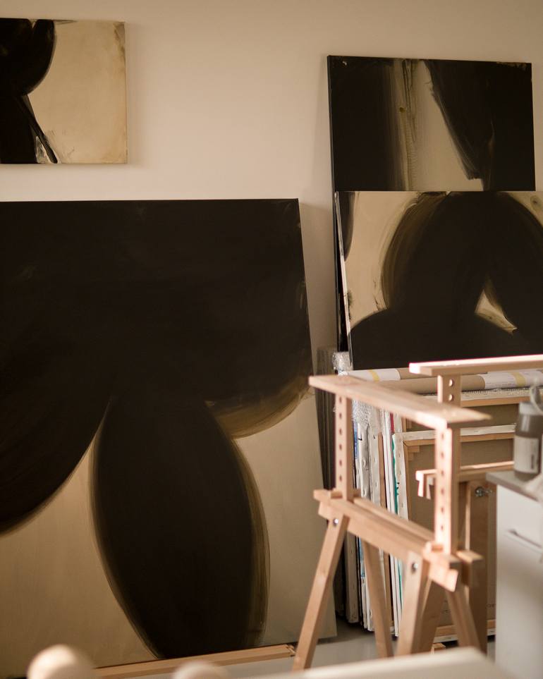 Original Abstract Expressionism Abstract Painting by Krisztián Tejfel