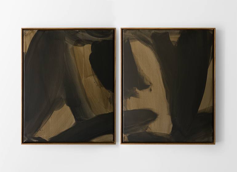 Original Abstract Expressionism Abstract Painting by Krisztián Tejfel