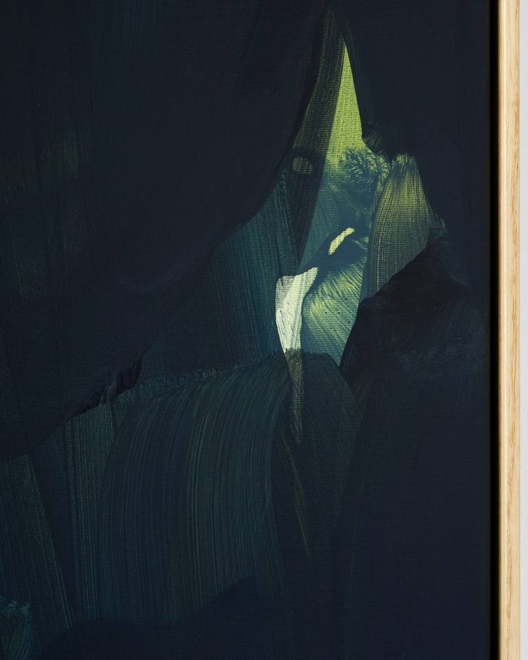 Original Abstract Expressionism Abstract Painting by Krisztián Tejfel