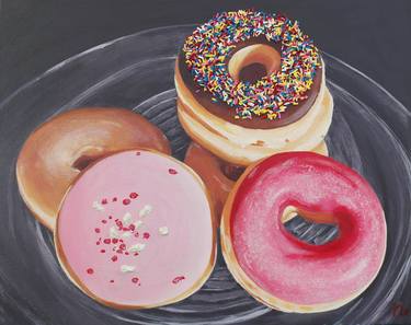 Original Figurative Food Paintings by Montse Oliver