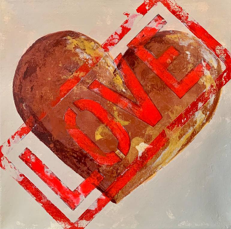 Original Figurative Love Painting by Montse Oliver