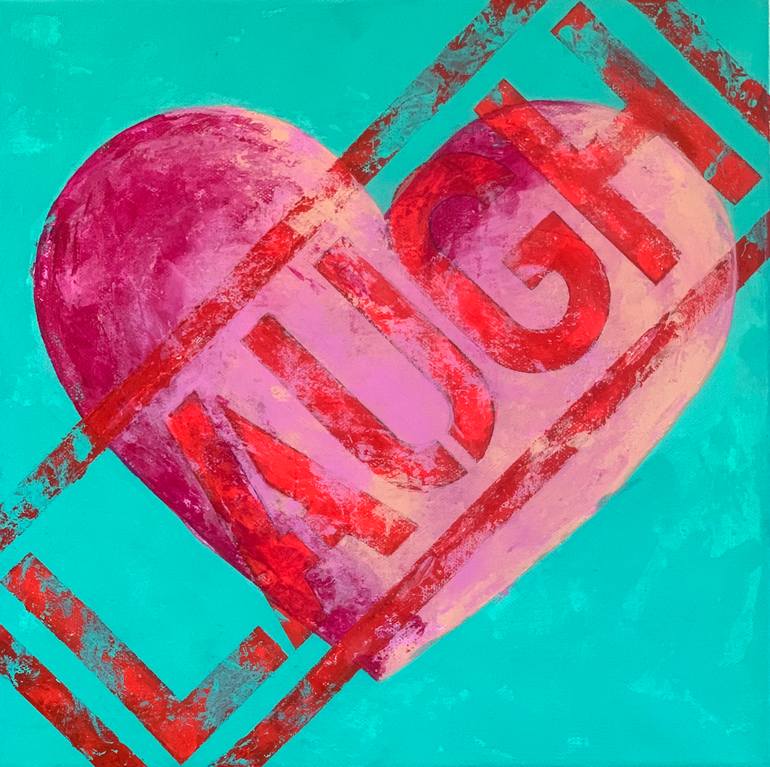 Original Figurative Love Painting by Montse Oliver