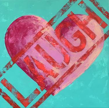 Print of Love Paintings by Montse Oliver