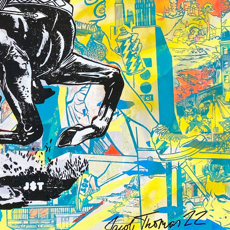 Original Street Art Graffiti Painting by Jacob Thomas