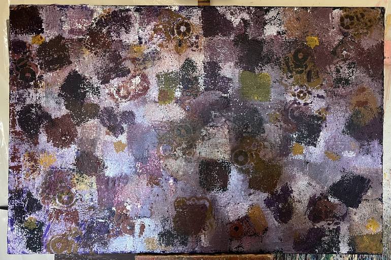 Original Abstract Expressionism Abstract Painting by J William Widdowson