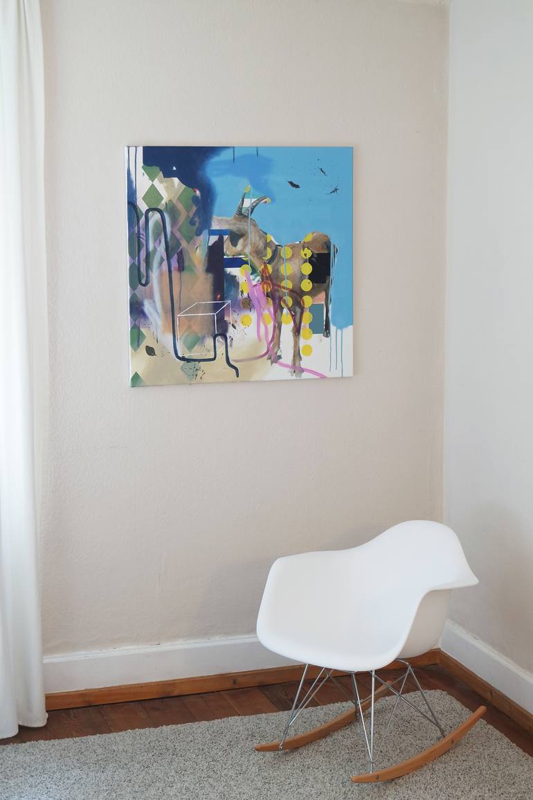 Original Abstract Animal Painting by Matthias Pilsl