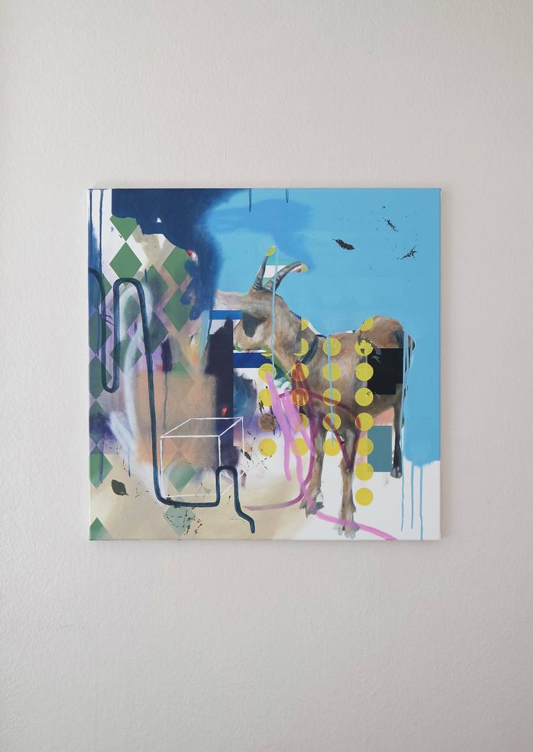 Original Abstract Animal Painting by Matthias Pilsl