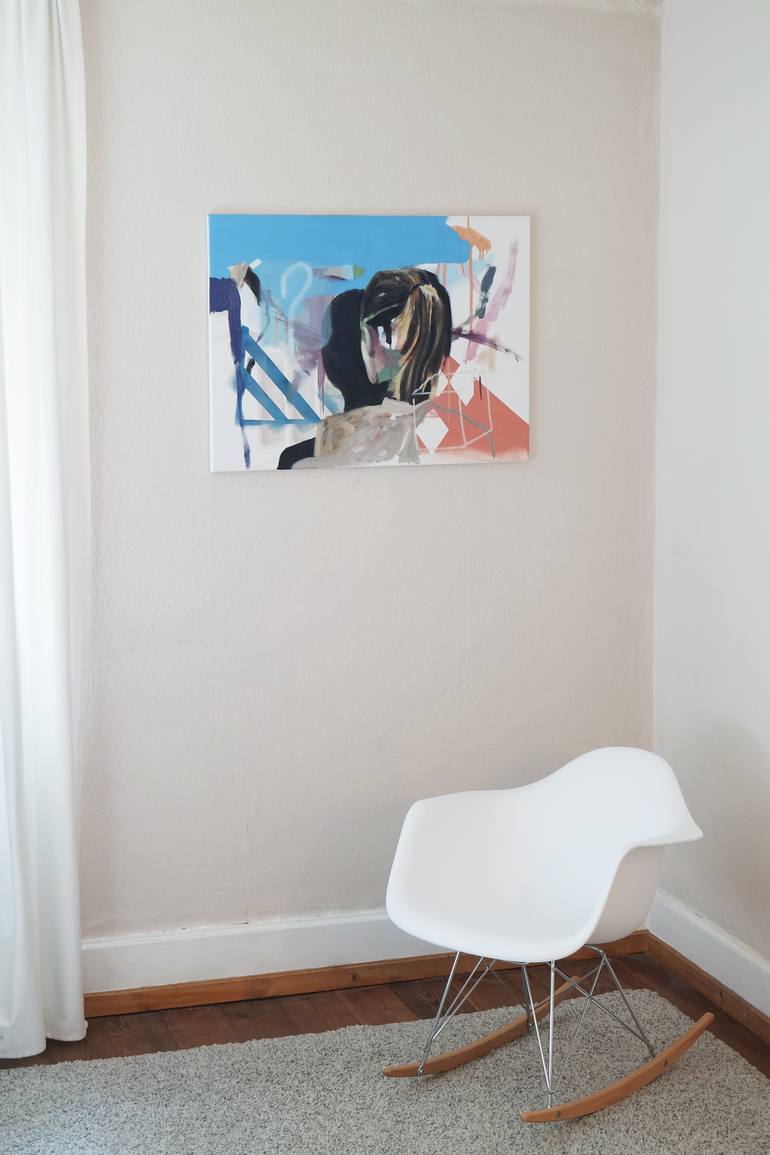 Original Abstract People Painting by Matthias Pilsl
