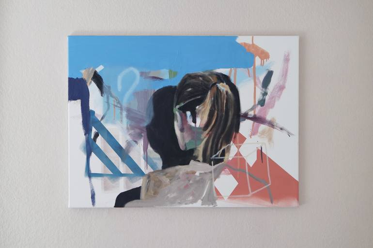 Original Abstract People Painting by Matthias Pilsl