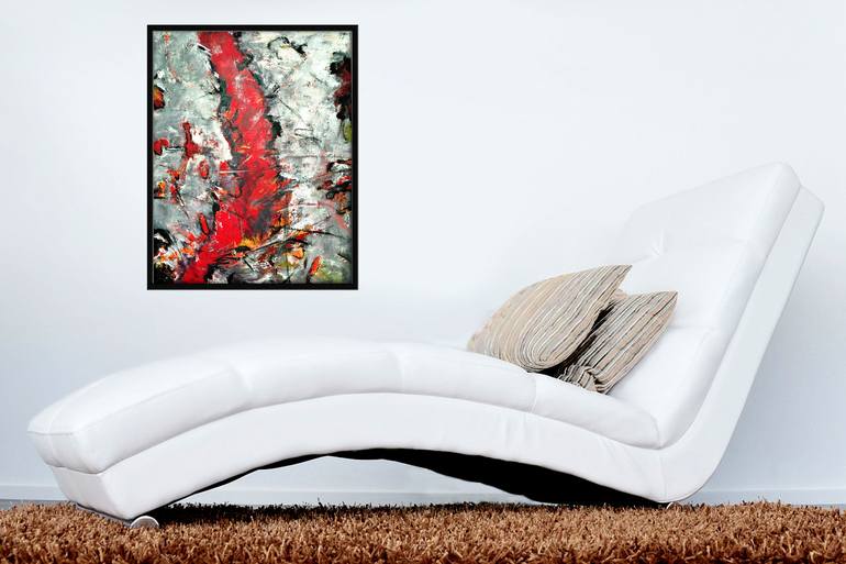 Original Abstract Expressionism Abstract Painting by Angela Lindenlauf