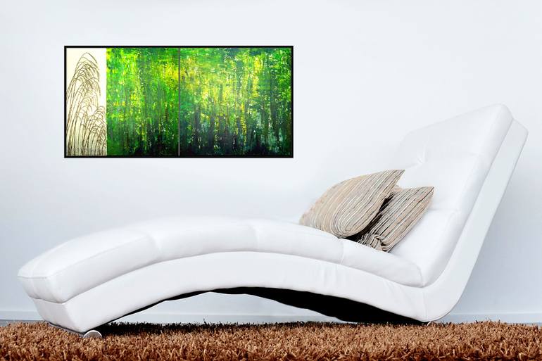 Original Abstract Nature Painting by Angela Lindenlauf