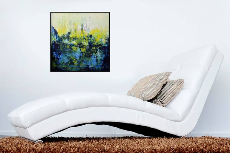 Original Abstract Expressionism Abstract Painting by Angela Lindenlauf