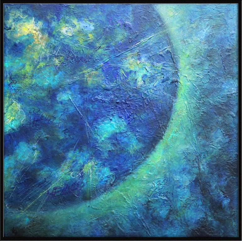 Original Abstract Expressionism Abstract Painting by Angela Lindenlauf