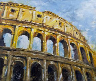 Original Expressionism Architecture Paintings by Diana Ra