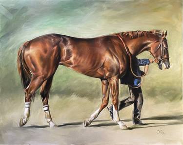 Print of Fine Art Horse Paintings by Diana Ra