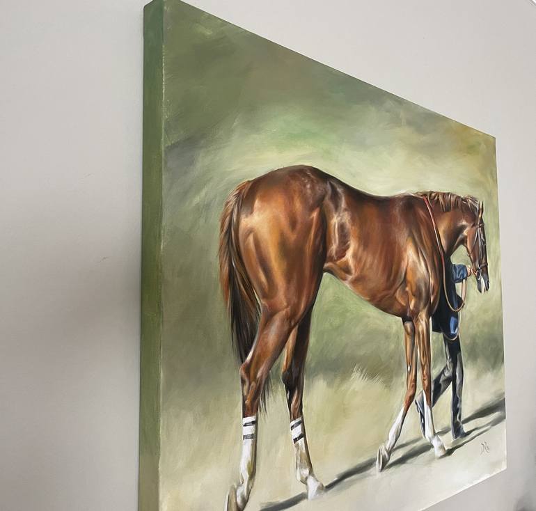 Original Fine Art Horse Painting by Diana Ra