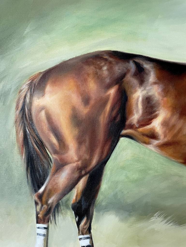 Original Fine Art Horse Painting by Diana Ra