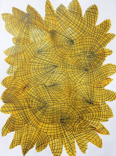 Print of Abstract Floral Drawings by Rebecca Bramwell