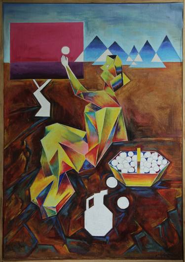 Original Abstract Paintings by giorgi khositashvili