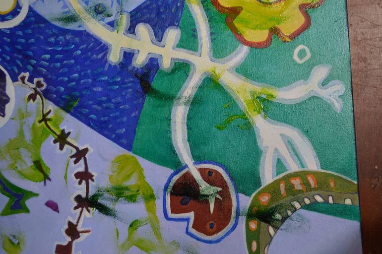 Original Abstract Expressionism Abstract Painting by Jenny Bennett