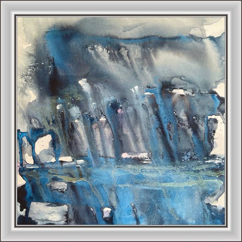 Original Abstract Expressionism Abstract Painting by Gesa Reuter
