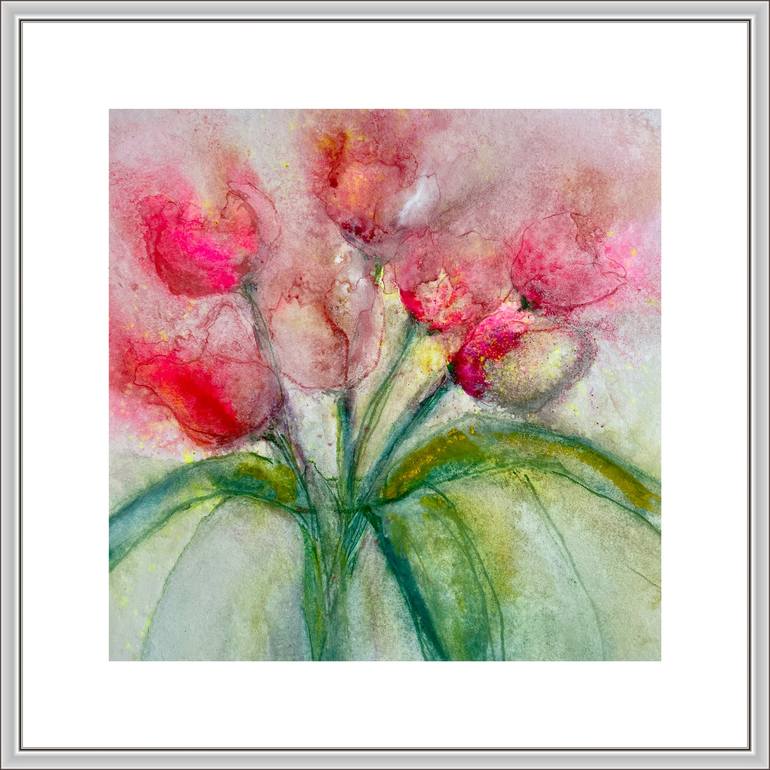 Original Contemporary Floral Painting by Gesa Reuter