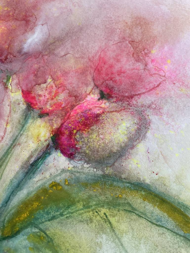 Original Contemporary Floral Painting by Gesa Reuter