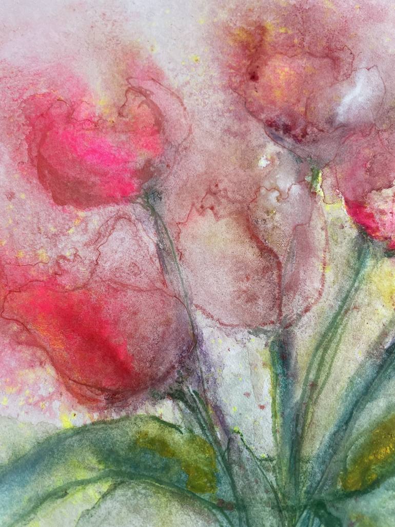 Original Contemporary Floral Painting by Gesa Reuter