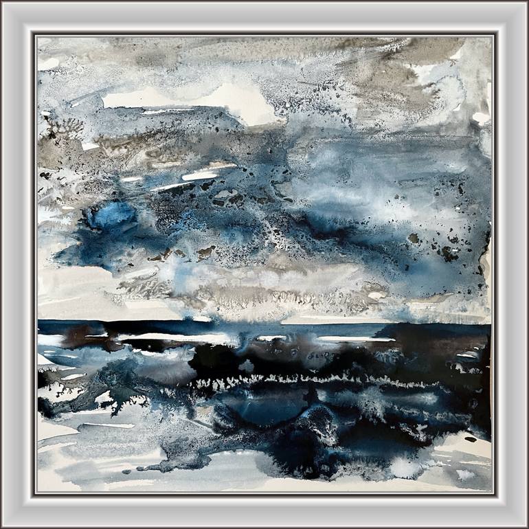 Original Abstract Expressionism Abstract Painting by Gesa Reuter