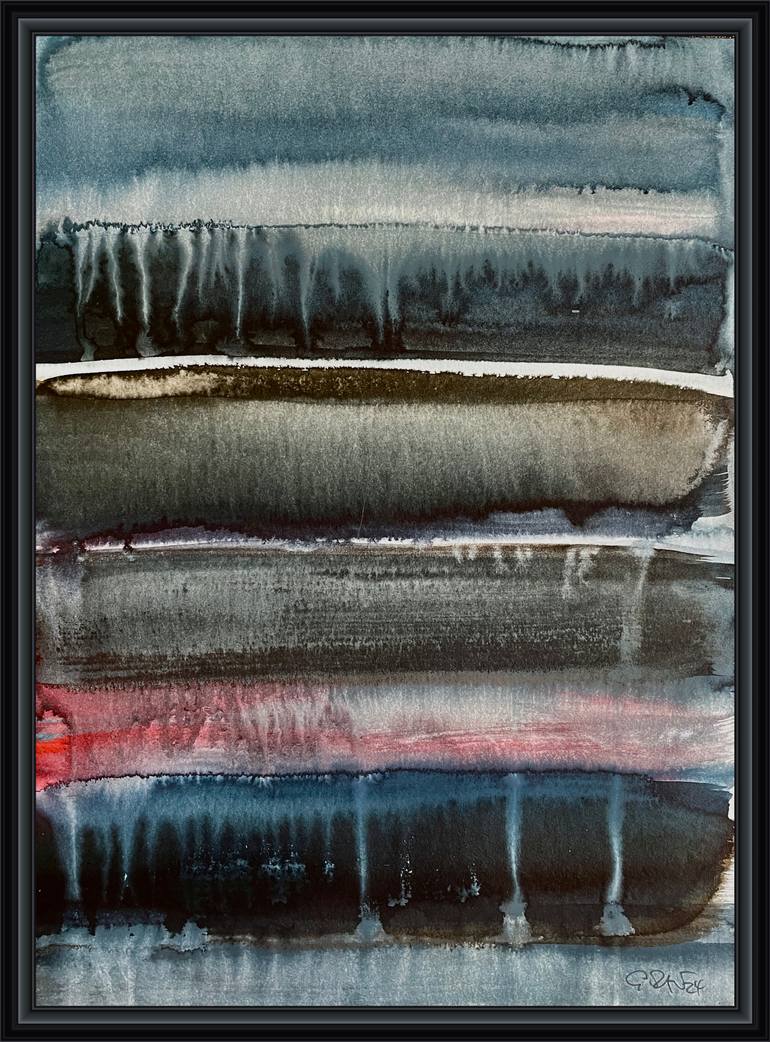Original Abstract Expressionism Abstract Painting by Gesa Reuter