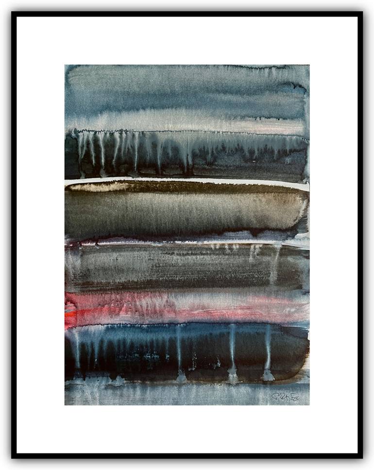 Original Abstract Expressionism Abstract Painting by Gesa Reuter