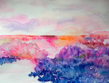 Original Abstract Botanic Paintings by Gesa Reuter