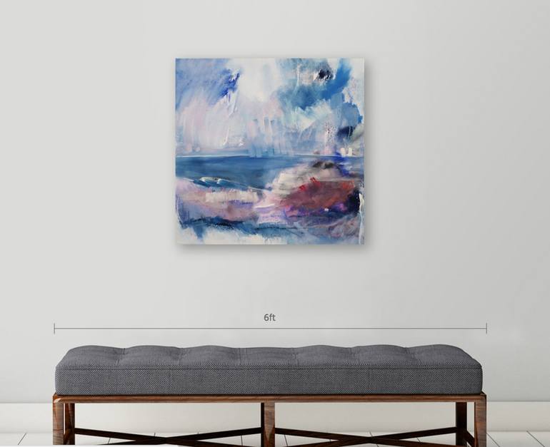 Original Abstract Landscape Painting by Gesa Reuter