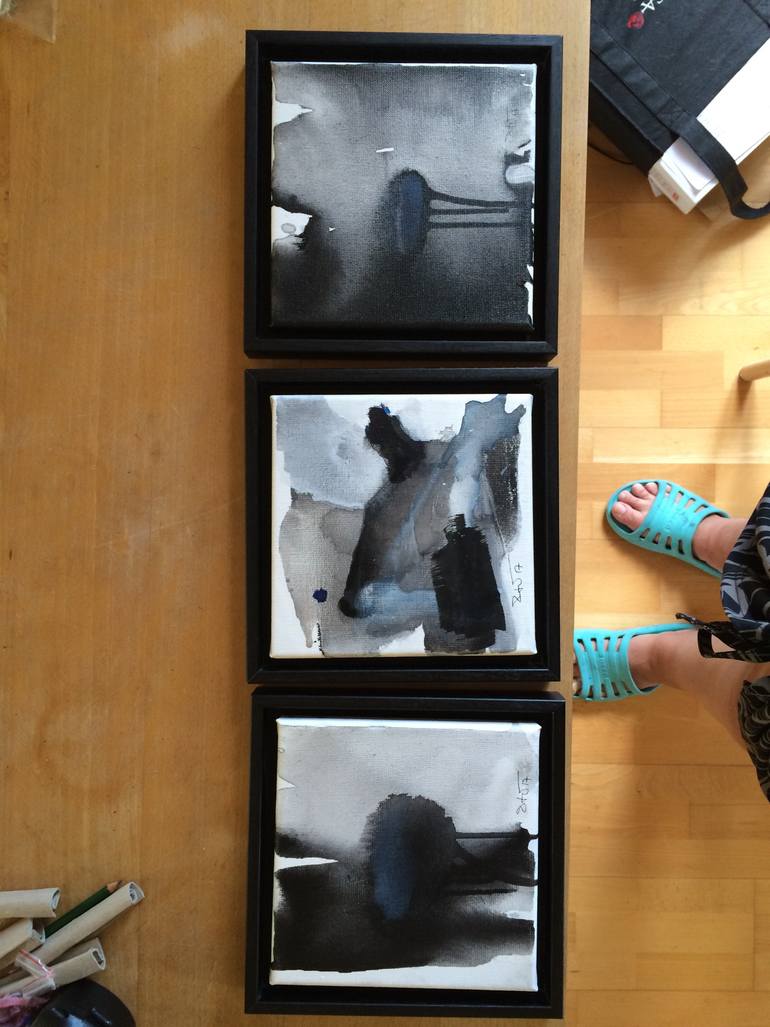 Original Abstract Expressionism Abstract Painting by Gesa Reuter