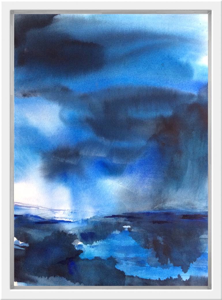 Original Abstract Landscape Painting by Gesa Reuter