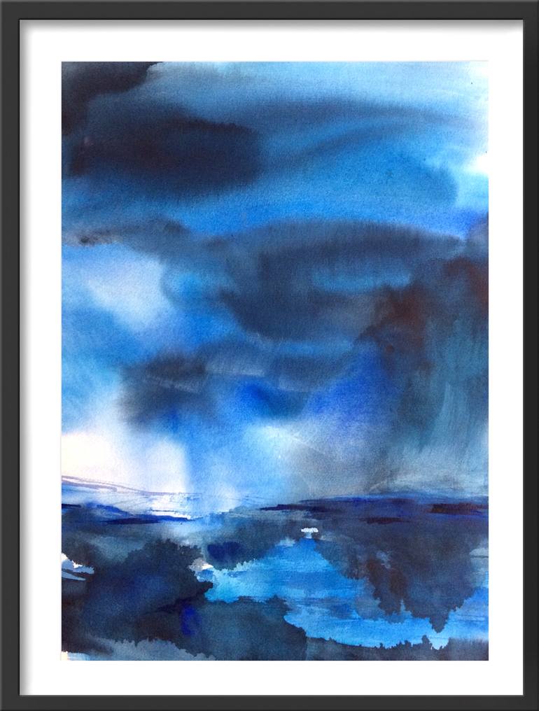 Original Abstract Landscape Painting by Gesa Reuter
