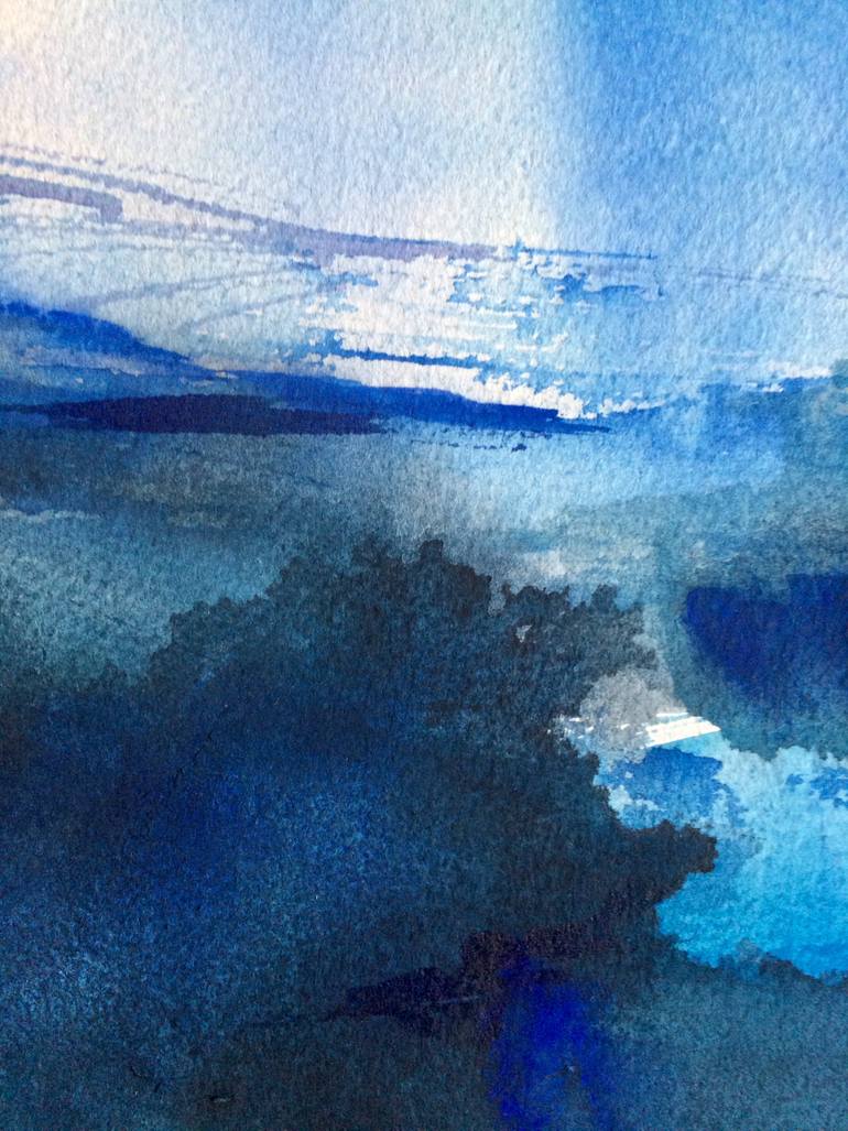 Original Abstract Landscape Painting by Gesa Reuter