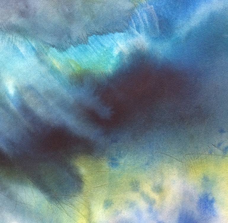 Original Abstract Expressionism Abstract Painting by Gesa Reuter