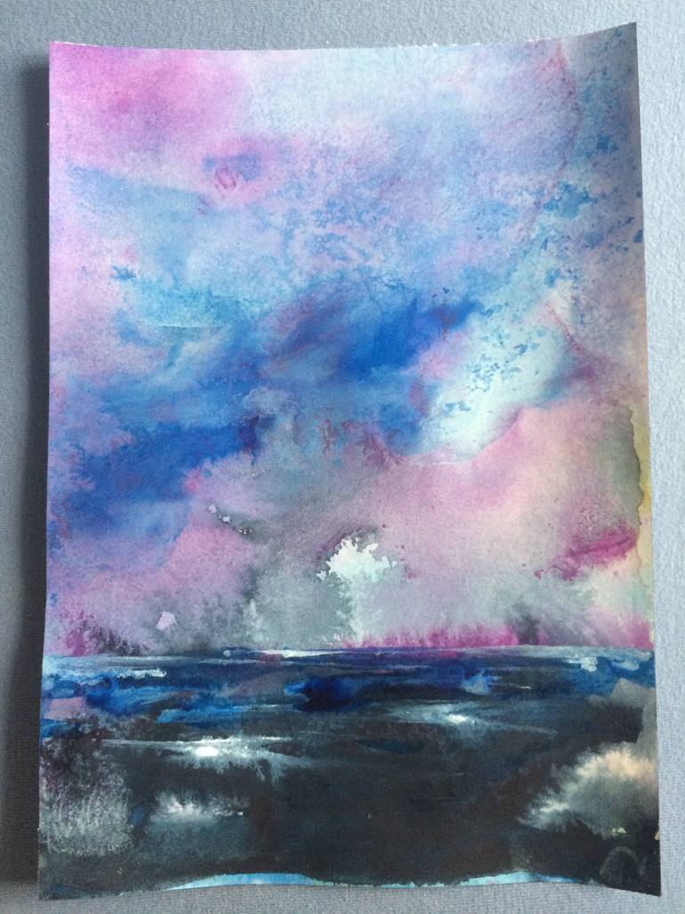 Original Abstract Landscape Painting by Gesa Reuter