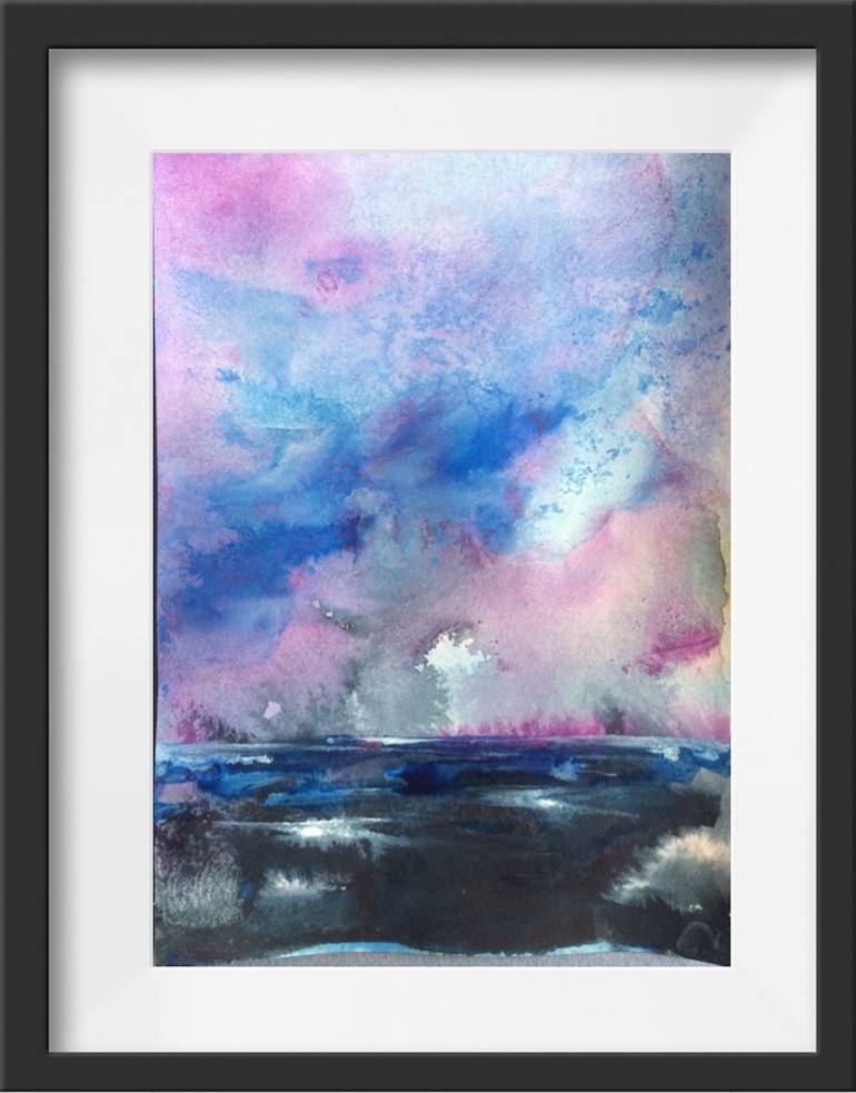 Original Abstract Landscape Painting by Gesa Reuter