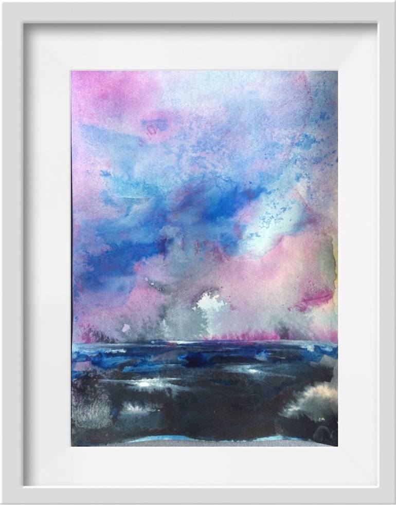 Original Abstract Landscape Painting by Gesa Reuter