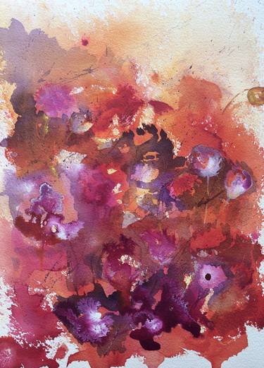 Print of Abstract Floral Paintings by Gesa Reuter