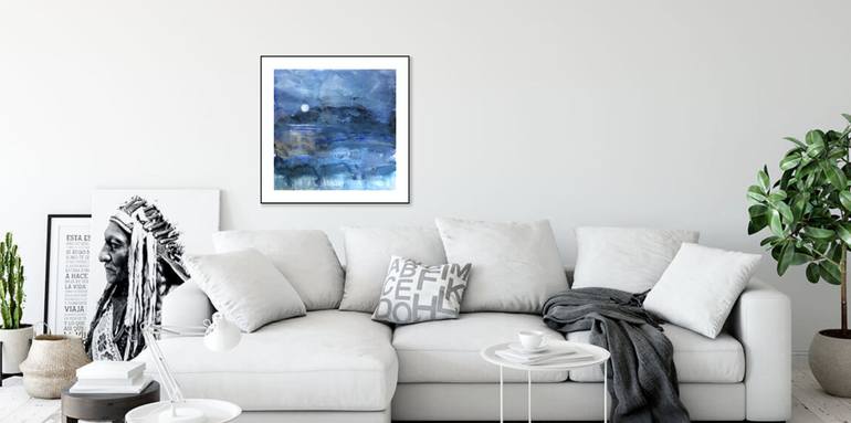 Original Abstract Landscape Painting by Gesa Reuter