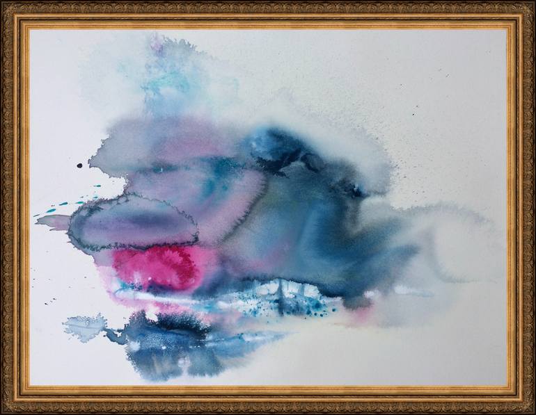 Original Abstract Expressionism Abstract Painting by Gesa Reuter