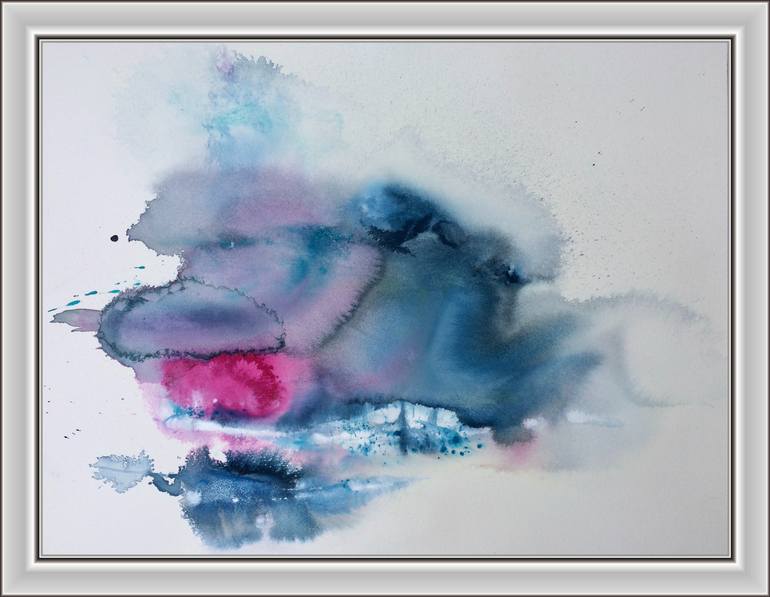 Original Abstract Expressionism Abstract Painting by Gesa Reuter